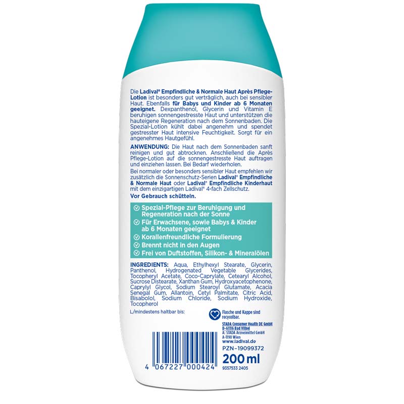 Ladival Empfindliche & Normale Haut Apres Pflege-Lotion 200 ml Lotion