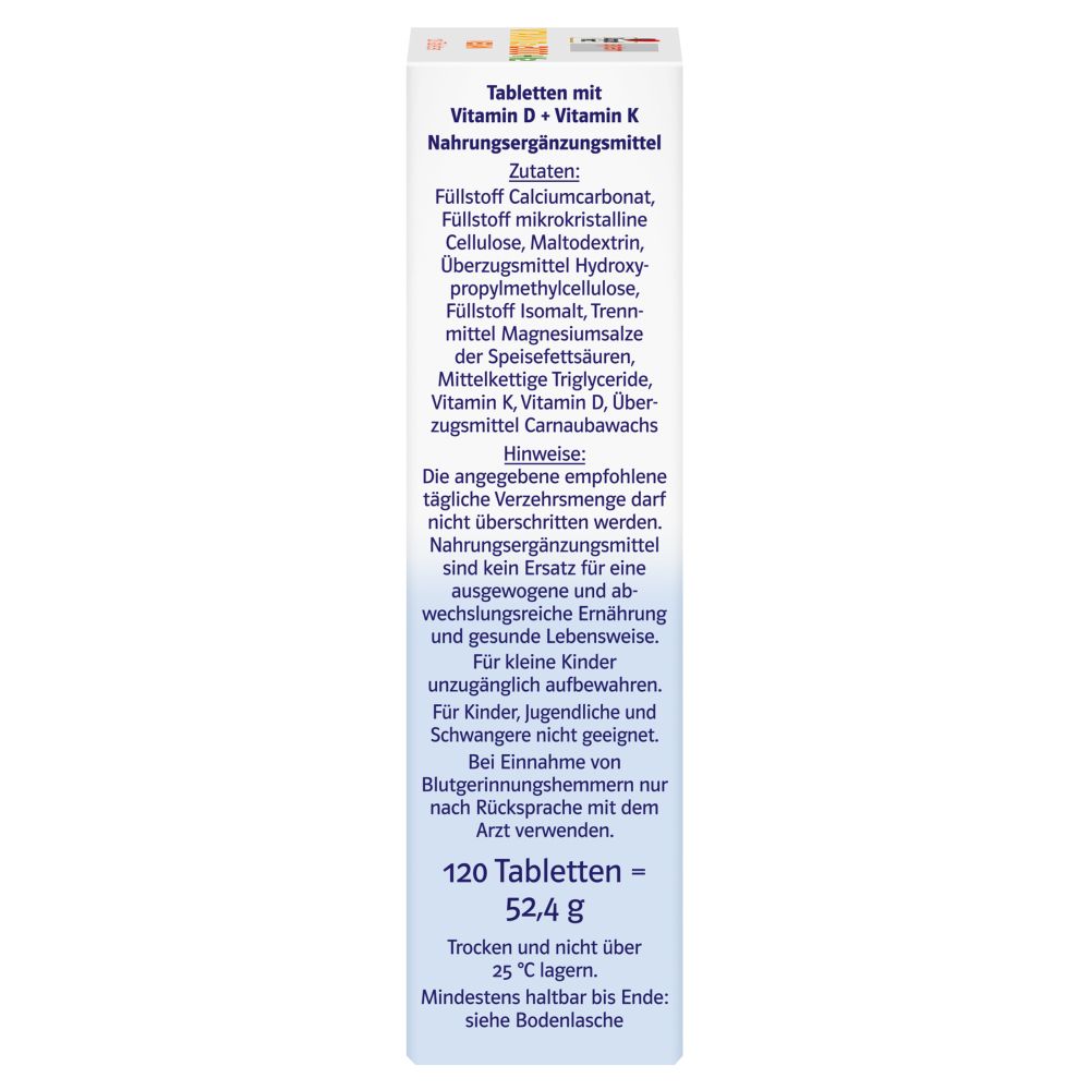 Doppelherz system VITAMIN D3 + K2 2000 I.E. 120 St Tabletten