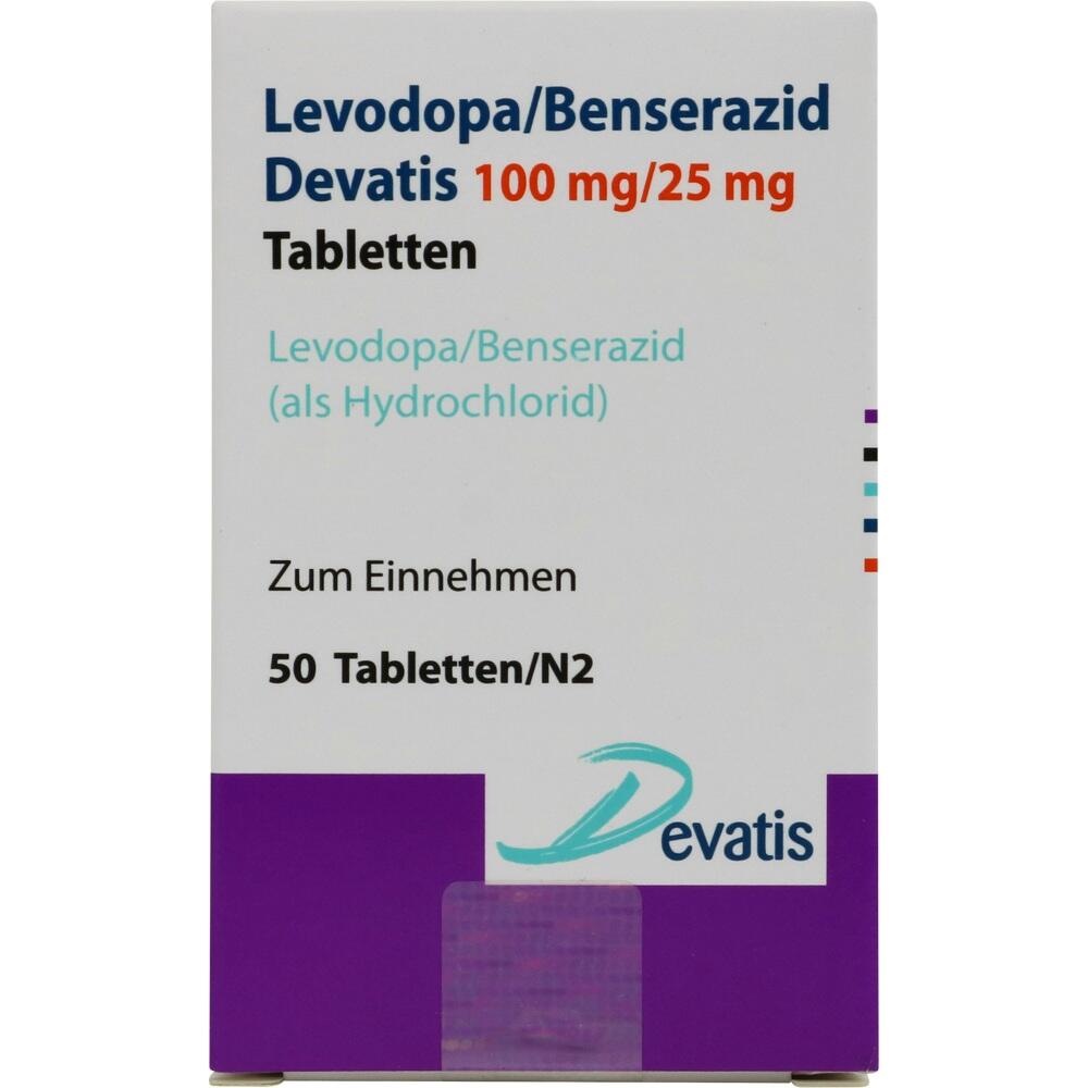 Levodopa/Benserazid Devatis 100 mg/25 mg 50 St Tabletten