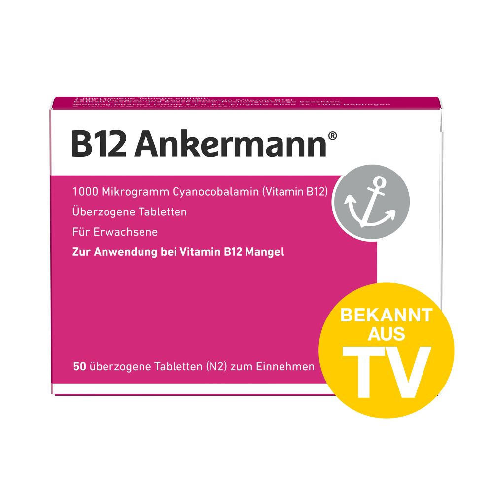 B12 Ankermann  50 St &Uuml;berzogene Tabletten