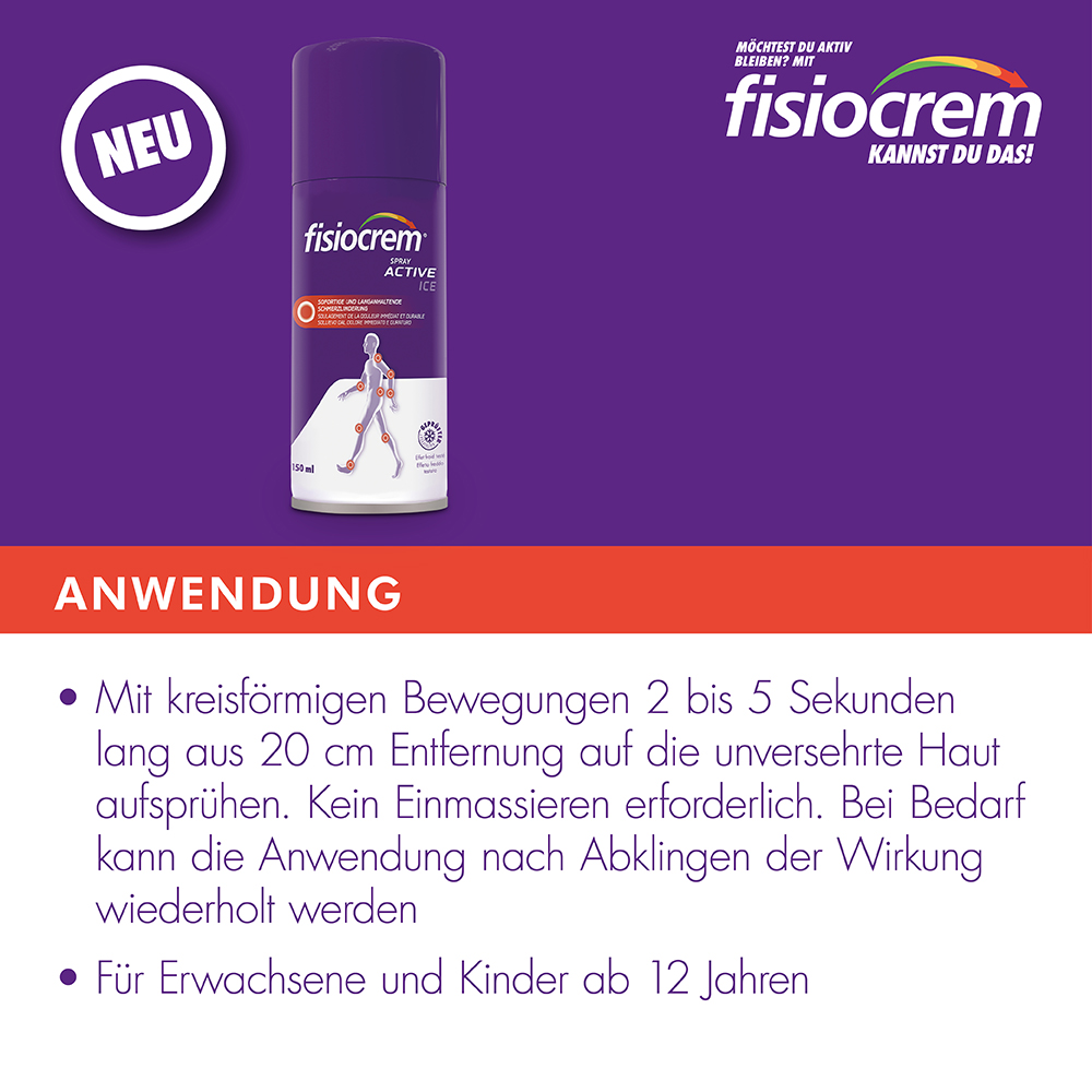 fisiocrem SPRAY ACTIVE ICE 150 ml Spray