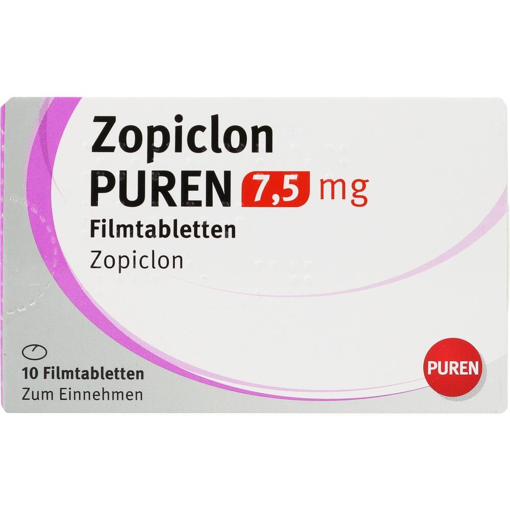 Zopiclon PUREN 7,5 mg 10 St Filmtabletten