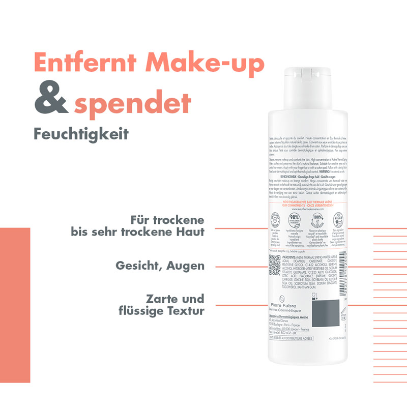Avène REINIGUNGSMILCH  200 ml Milch