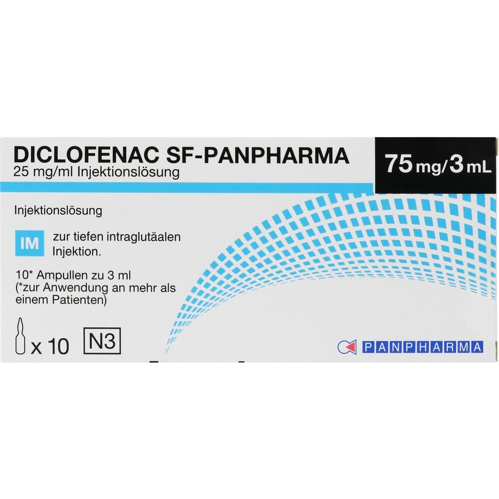 DICLOFENAC SF-PANPHARMA 75mg/3 ml 10X3 ml Injektionslösung