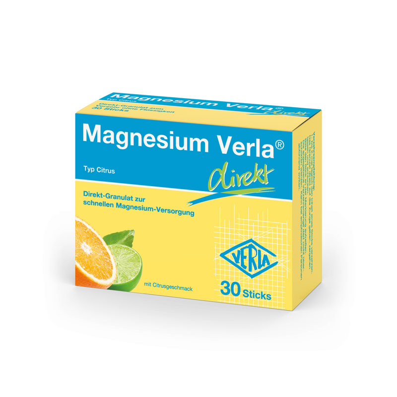 Magnesium Verla direkt Citrusgeschmack 30 St Granulat