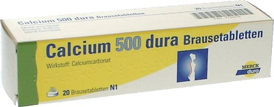 Calcium 500 dura 20 St Brausetabletten
