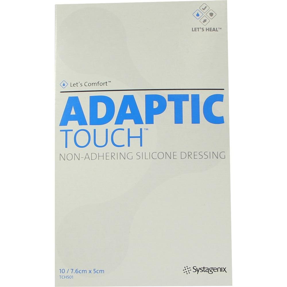ADAPTIC Touch 5x7,6 cm nichthaft.Sil.Wundauflage 10 St Wundgaze