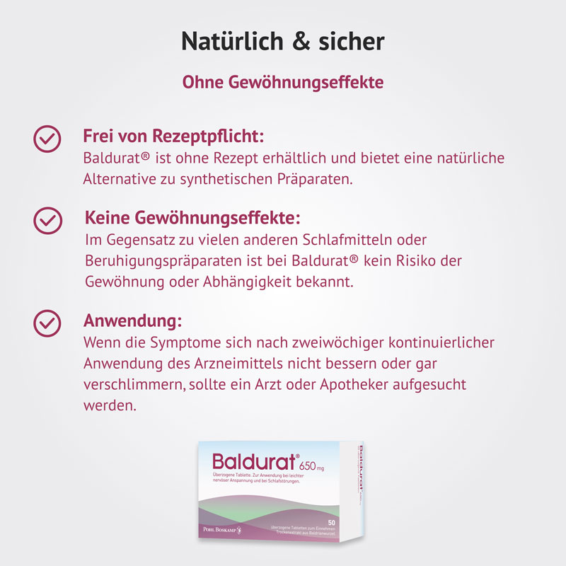 Baldurat bei Schlafstörungen 50er 50 St Filmtabletten