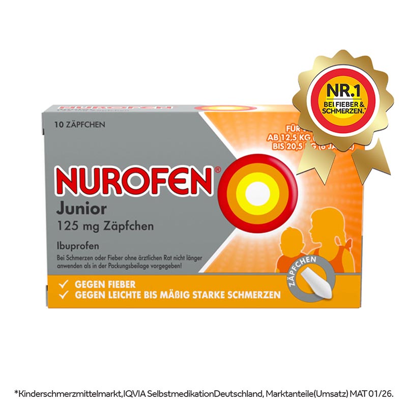 NUROFEN Junior 125mg 10 St Suppositorien