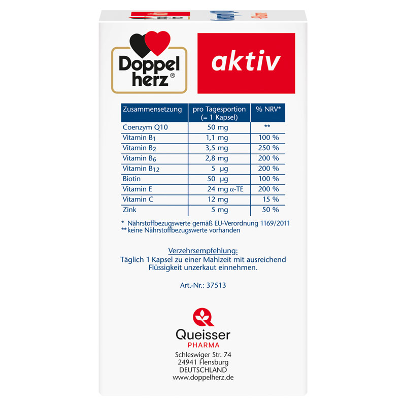 Doppelherz aktiv Coenzym Q10 + B-Vitamine 90 St Kapseln