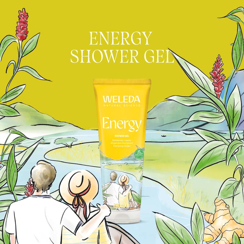 Weleda Energy SHOWER GEL Ingwer 200 ml Duschgel