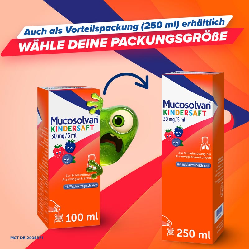 Mucosolvan KINDERSAFT 100 ml L&ouml;sung zum Einnehmen