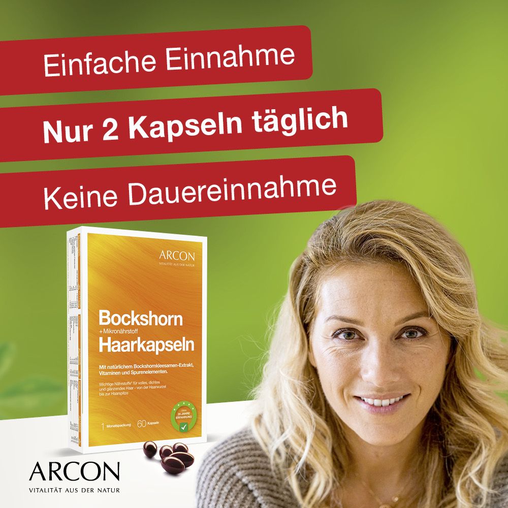 ARCON Bockshorn + Mikronährstoff Haarkapseln  60 St Kapseln