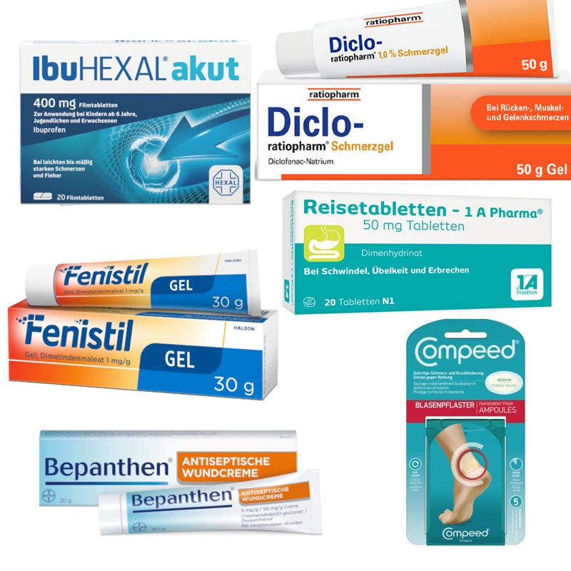 Reiseapotheke Wandern 1 St Sparset