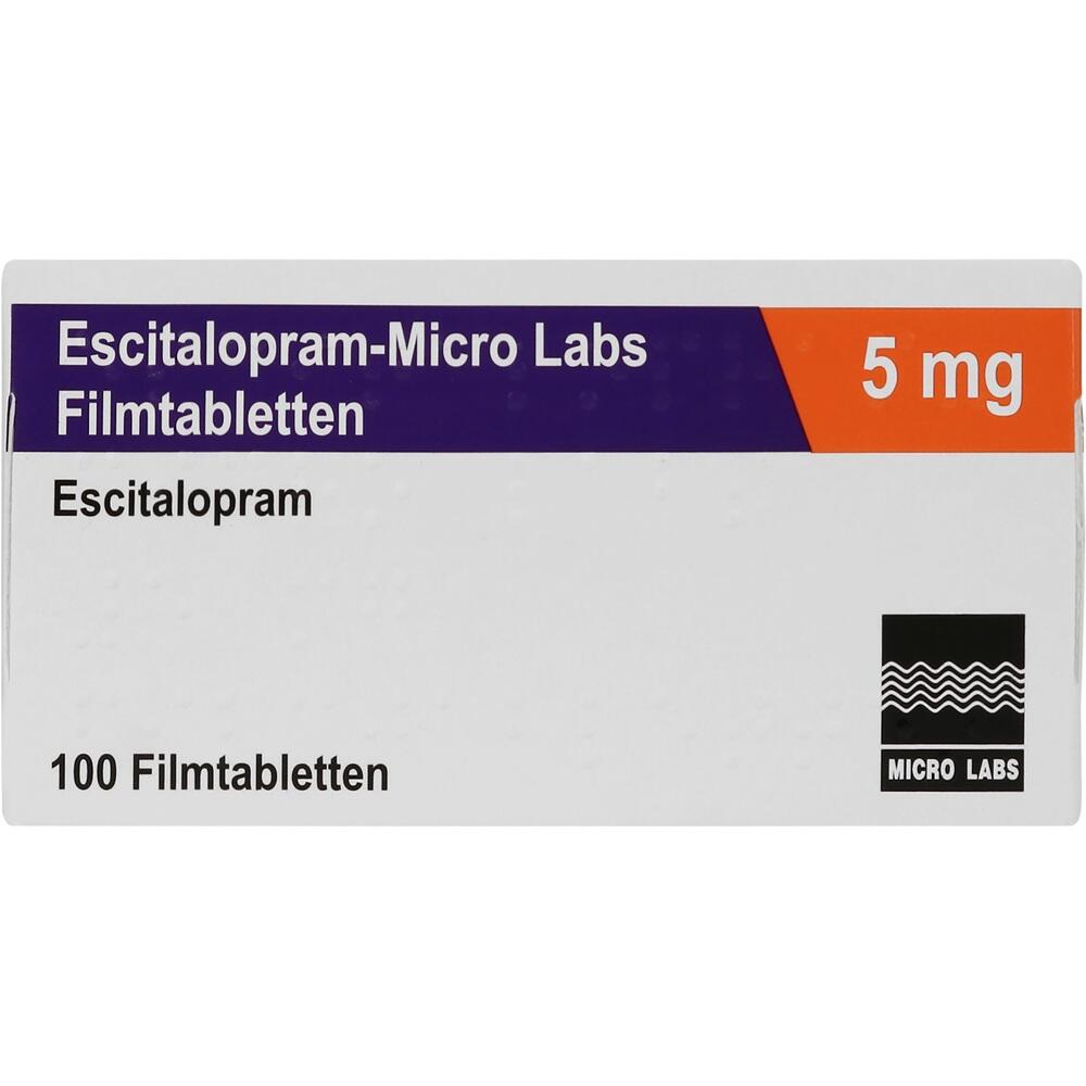 Escitalopram-Micro Labs 5mg 100 St Filmtabletten