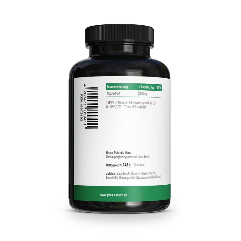 GREEN NATURALS MACA 180 St Kapseln