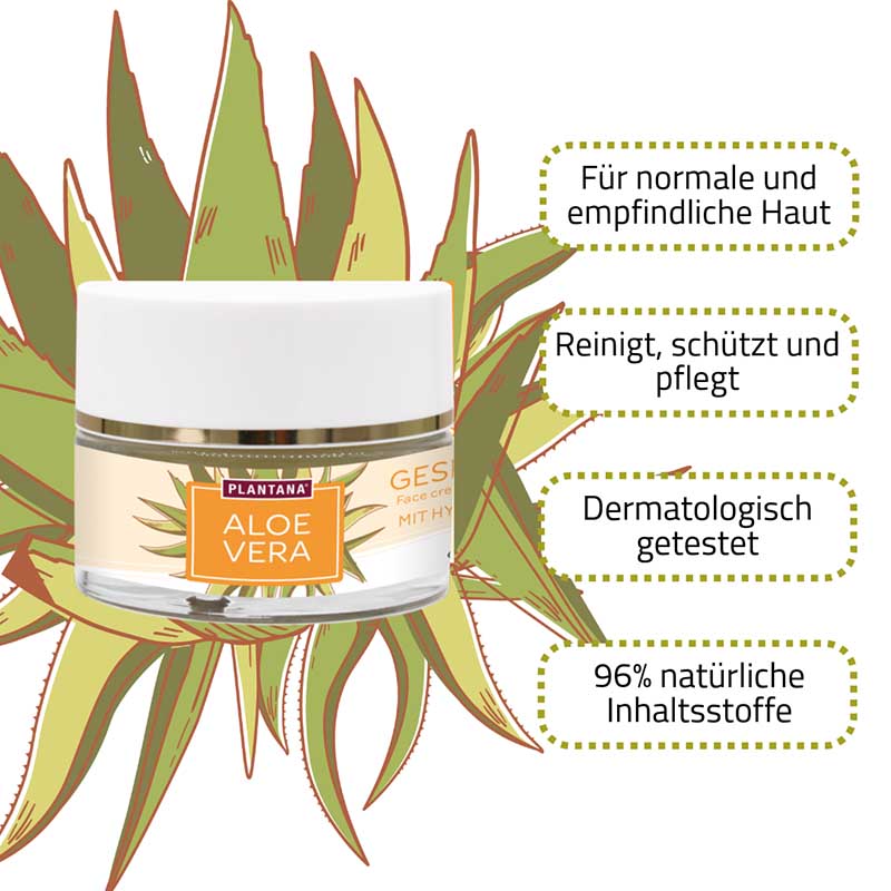 PLANTANA Gesichtscreme Aloe Vera 50 ml Creme