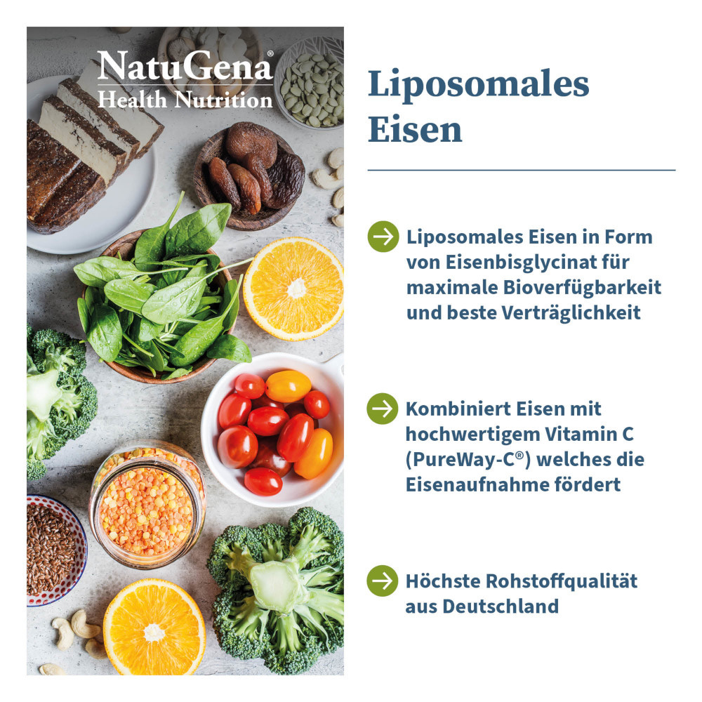 NatuGena Liposomales Eisen 60 St Kapseln