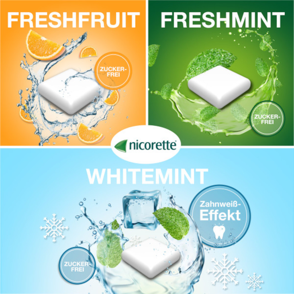nicorette 4 mg Nikotinkaugummi freshfruit zur Raucherentwöhnung 210 St Kaugummi