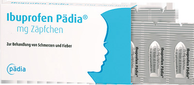 Ibuprofen P&auml;dia 150 mg Z&auml;pfchen 10 St Suppositorien