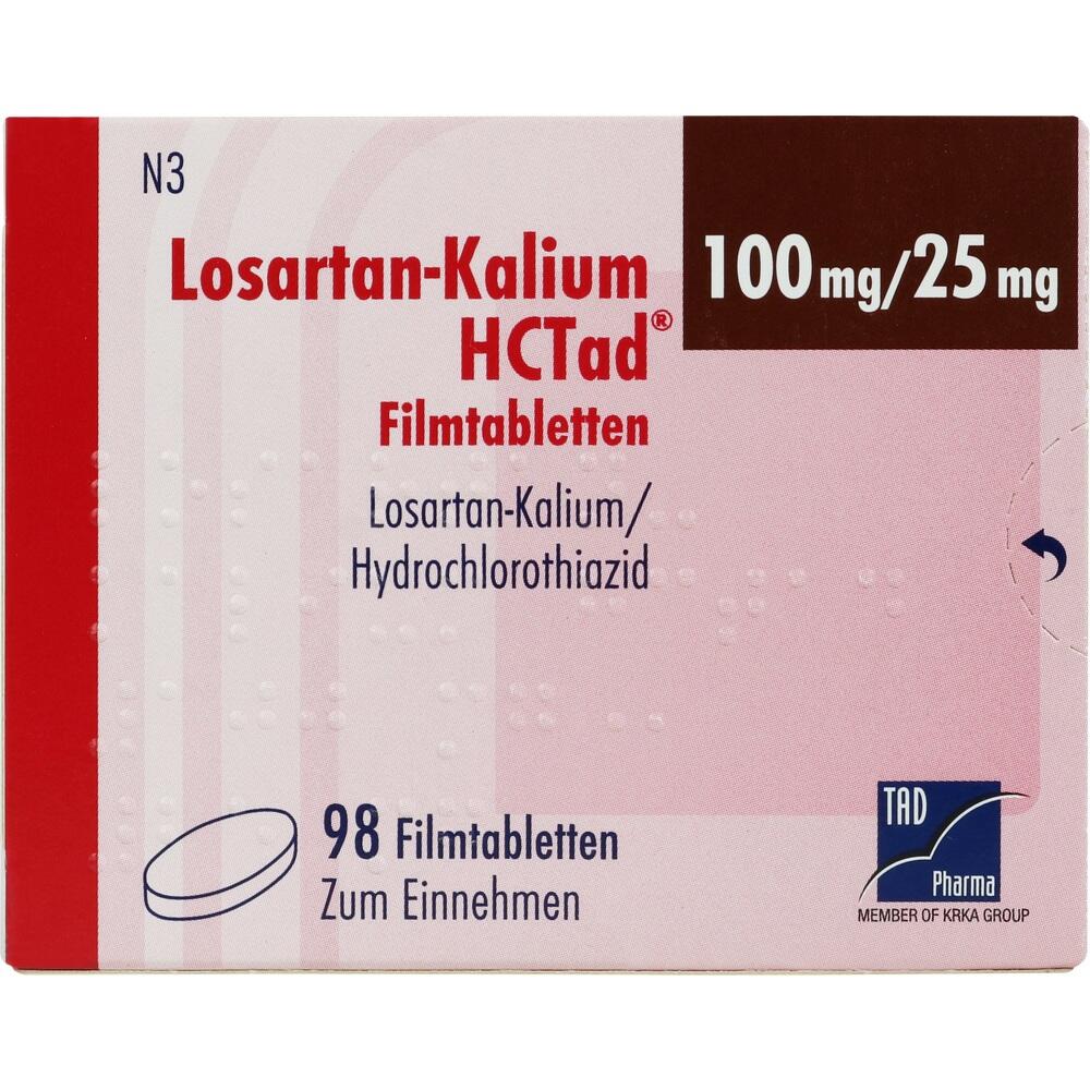 Losartan-Kalium HCTad 100mg/25mg 98 St Filmtabletten