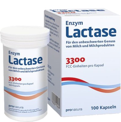 Enzym Lactase 3.300 FCC 200 mg Kapseln  100 St Kapseln