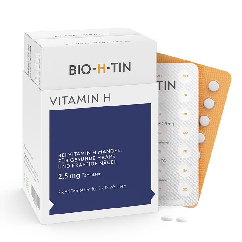 BIO-H-TIN VITAMIN H 2,5 mg, 2x84 für 2x12 Wochen  2X84 St Tabletten