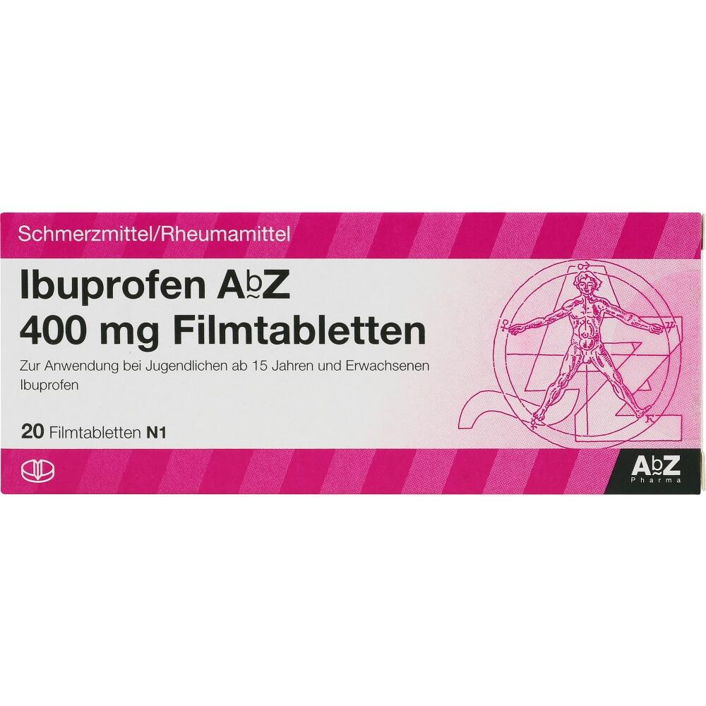 Ibuprofen AbZ 400mg 20 St Filmtabletten
