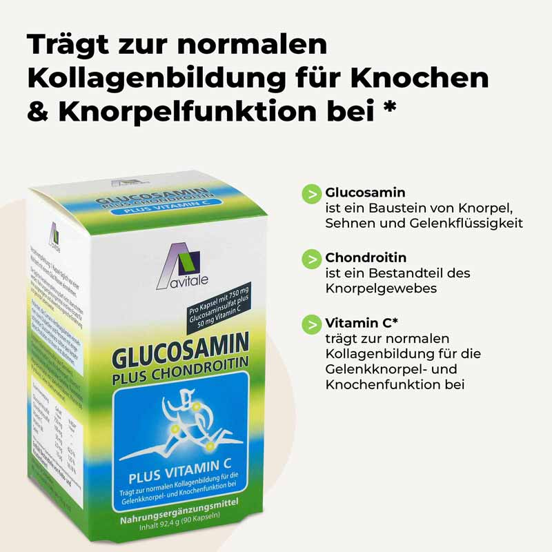 Avitale GLUCOSAMIN 750 mg+Chondroitin 100 mg Kapseln 90 St Kapseln