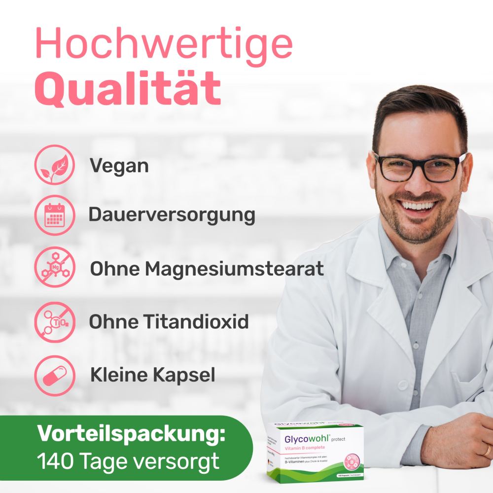 Glycowohl protect Vitamin B complete 140 St Kapseln