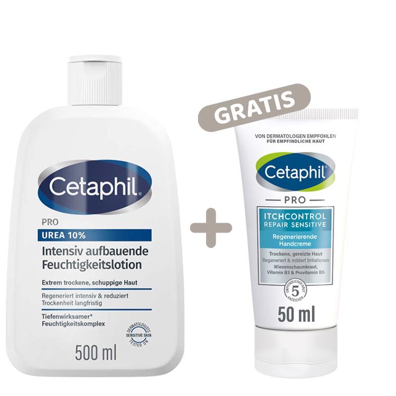 Cetaphil PRO UREA 10% Intensiv aufbauende Feuchtigkeitslotion 500 ml Lotion
