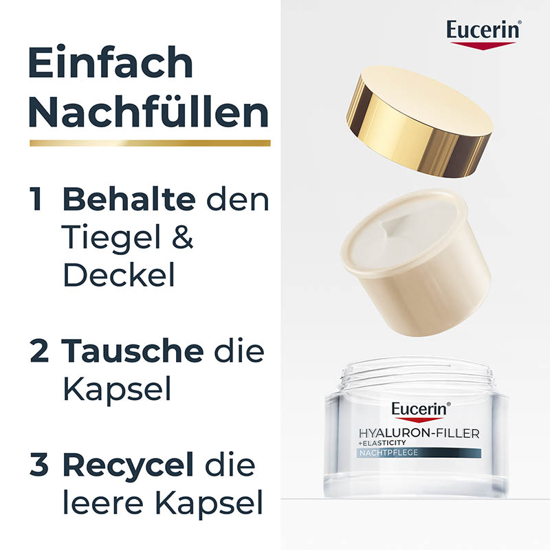 Eucerin HYALURON FILLER + ELASTICITY Nachtpflege 50 ml Creme
