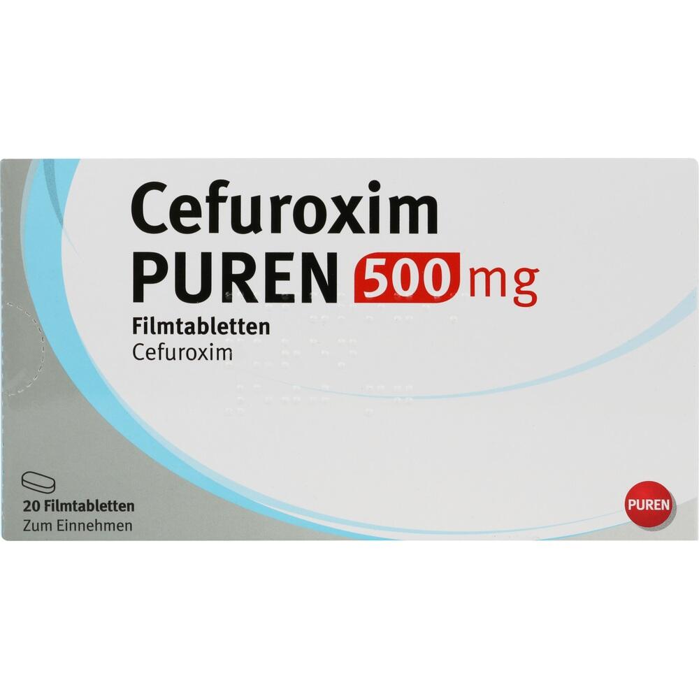 CEFUROXIM PUREN 500 mg Filmtabletten 20 St Filmtabletten