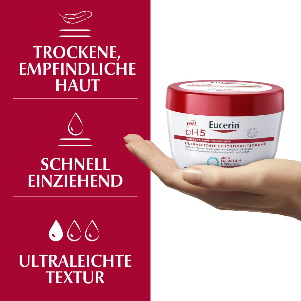 Eucerin pH5 ULTRALEICHTE FEUCHTIGKEITSCREME 350 ml Creme