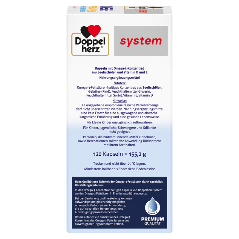 Doppelherz system OMEGA-3 PREMIUM 1500 120 St Kapseln
