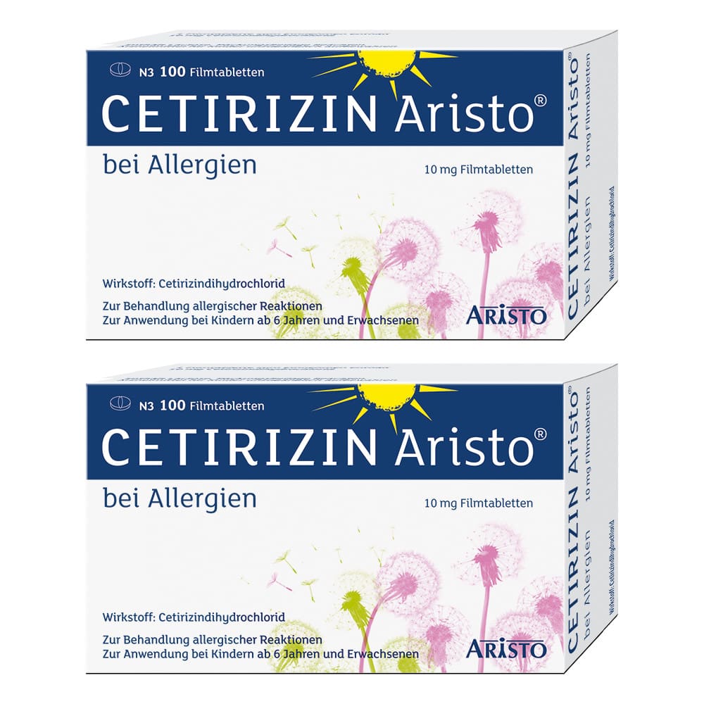 CETIRIZIN Aristo Doppelpack 2X100 St Filmtabletten