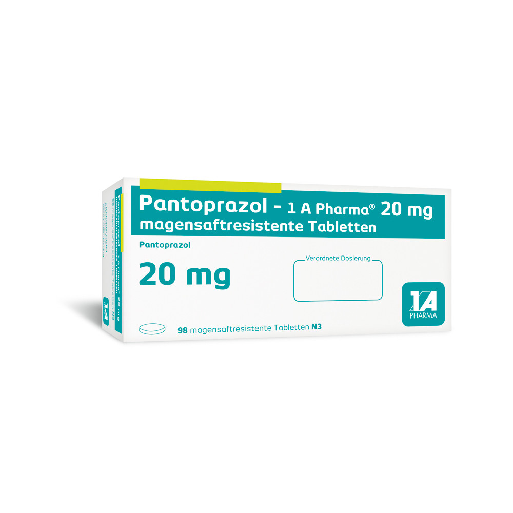 Pantoprazol-1 A Pharma 20mg 100 St Tabletten magensaftresistent