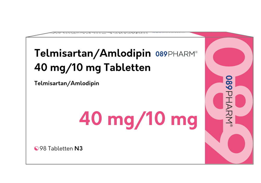 089PHARM Telmisartan/Amlodipin 40 mg/10 mg  98 St Tabletten