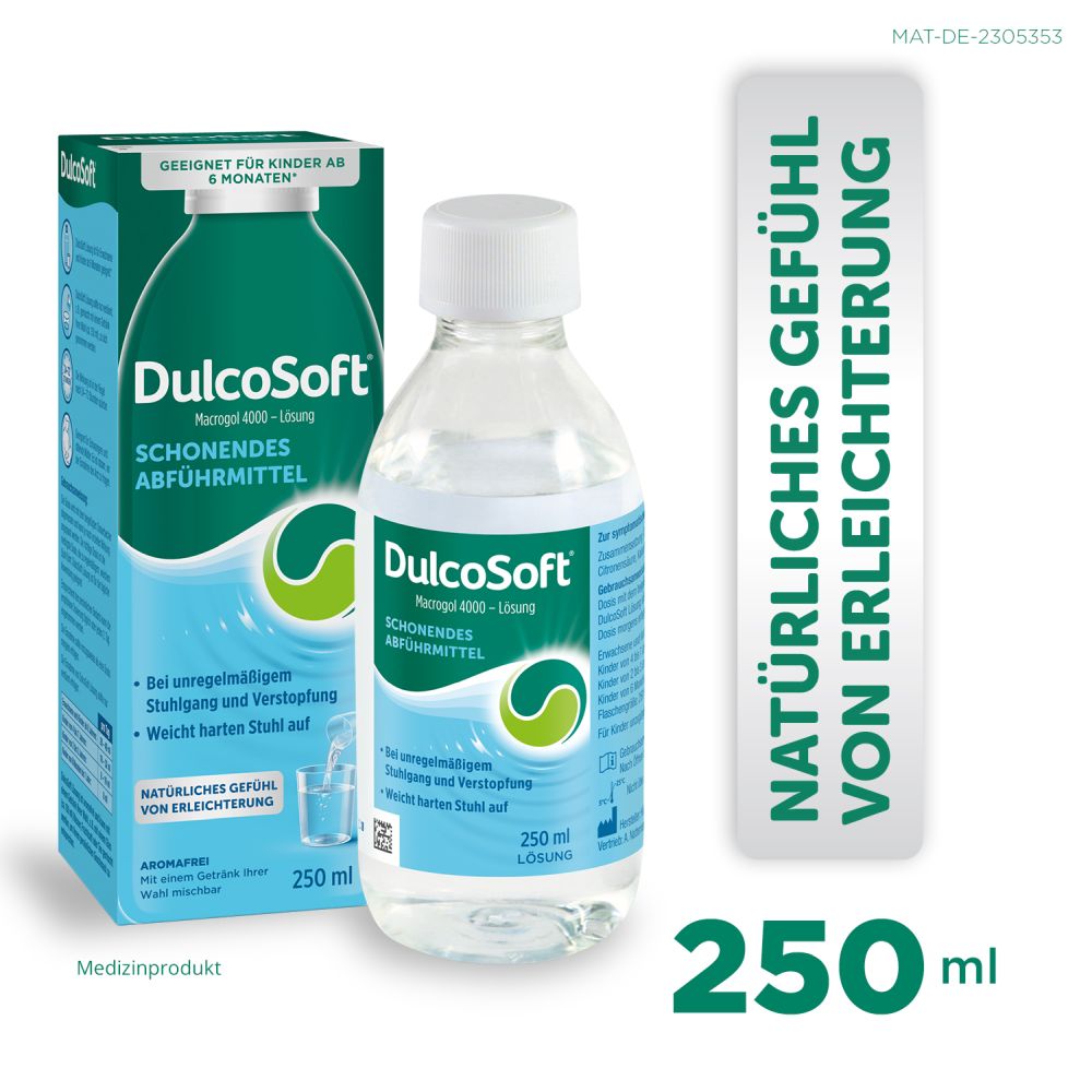 DulcoSoft Lösung - Abführmittel bei Verstopfung 250 ml Lösung zum Einnehmen