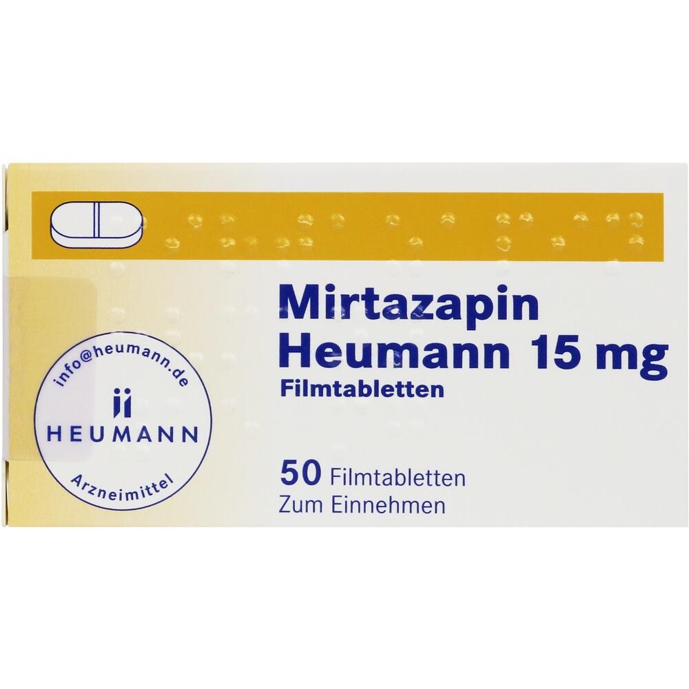 Mirtazapin Heumann 15mg 50 St Filmtabletten