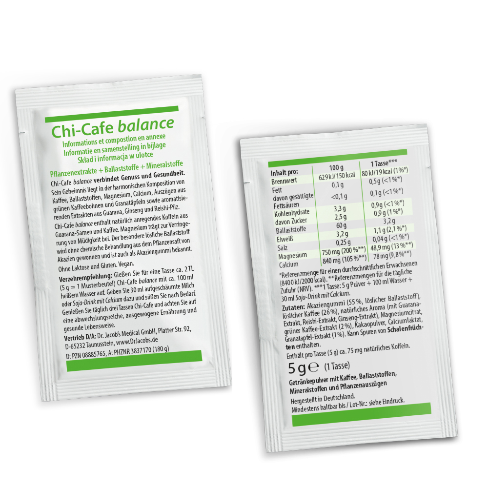 Chi-Cafe balance Wellness Genießer Kaffee mit Mineralstoffen