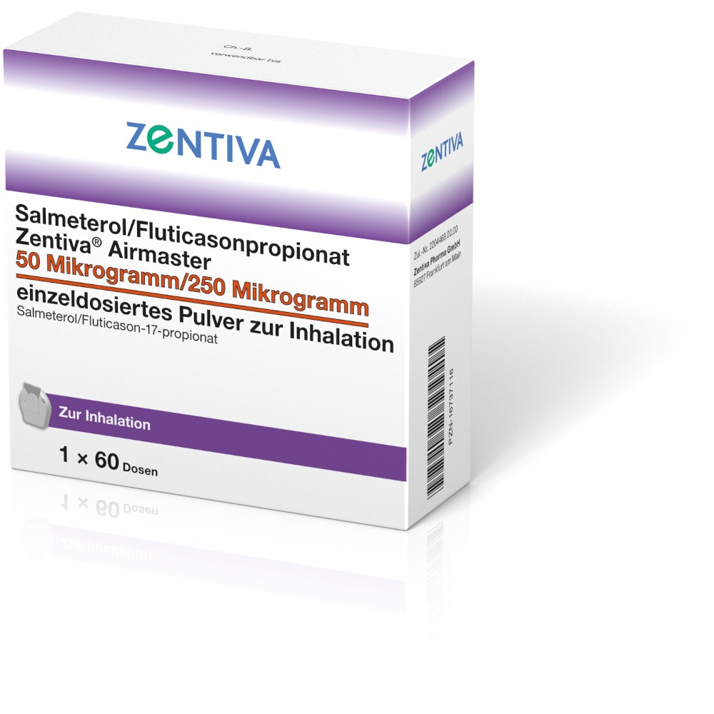 Salmeterol/Fluticasonpropionat Zentiva Airmaster 50µg/250µg 60 St Inhalationspulver