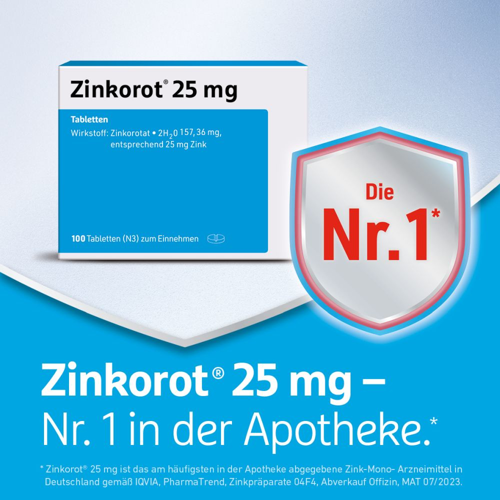 Zinkorot 25 mg 100 St Tabletten