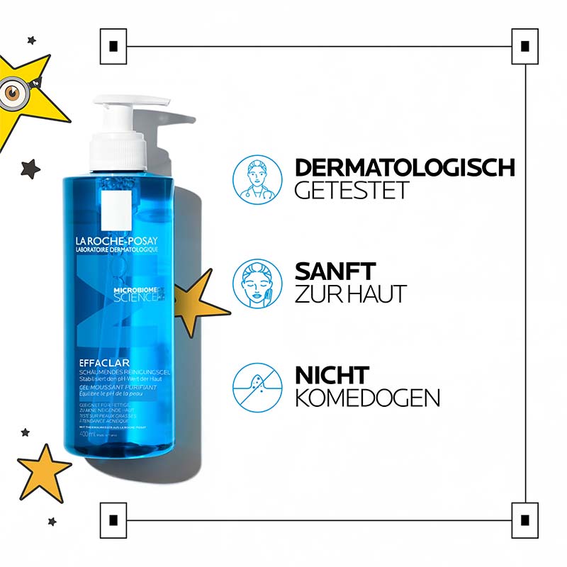 LA ROCHE-POSAY EFFACLAR SCHÄUMENDES REINIGUNGSGEL  400 ml Gel