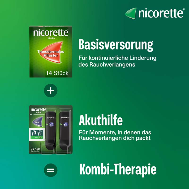 nicorette mint Spray 1 mg/ Sprühstoß 3 St Spray