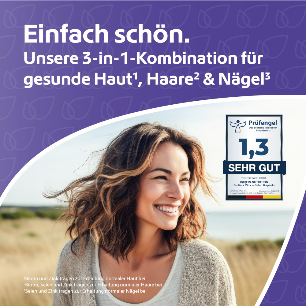 R(h)ein Nutrition BIOTIN + ZINK + SELEN 120 St Kapseln