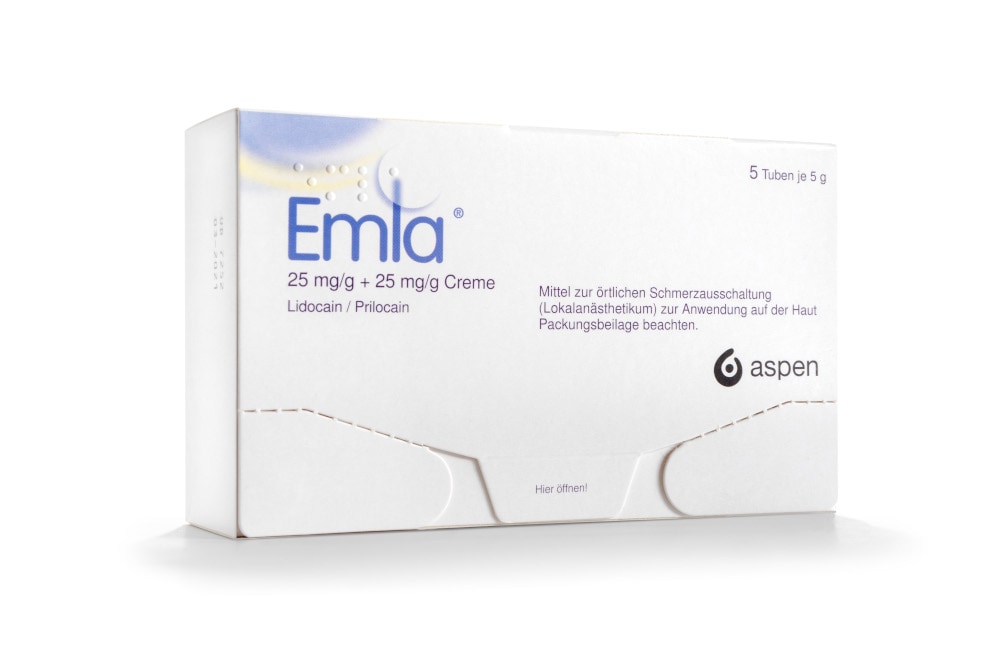 Emla 25 Mg/g + 25 Mg/g Creme + 12 Tegaderm  5X5 g Creme