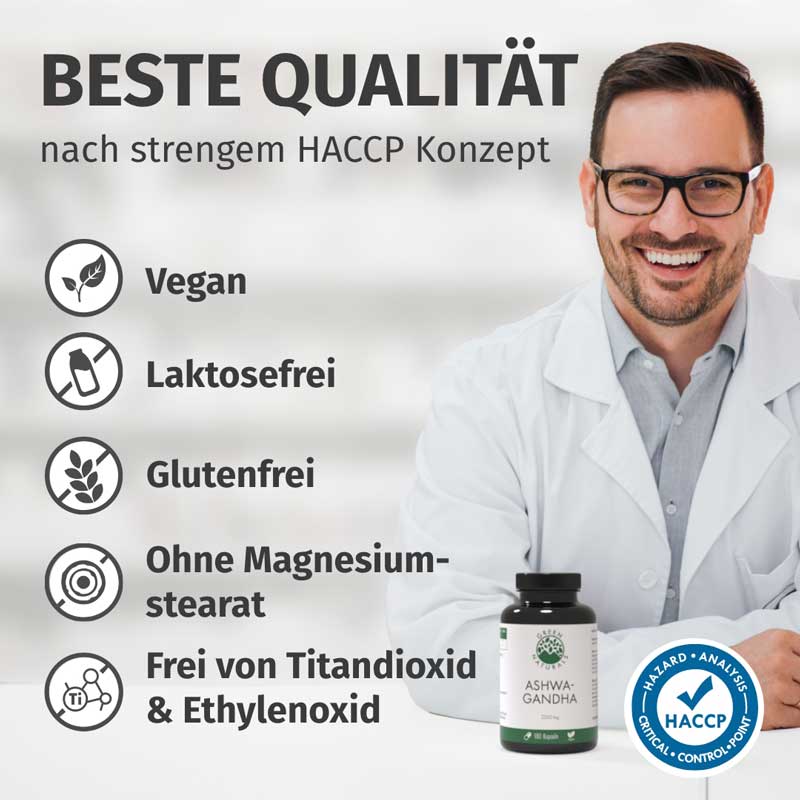 GREEN NATURALS ASHWAGANDHA 180 St Kapseln