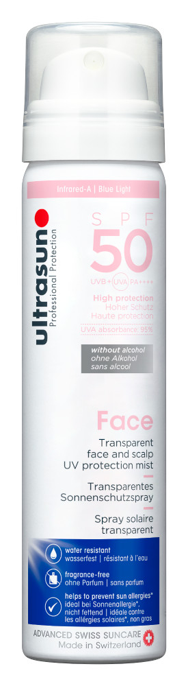 ultrasun Face Transparentes Sonnenschutzspray SPF 50  75 ml Spray