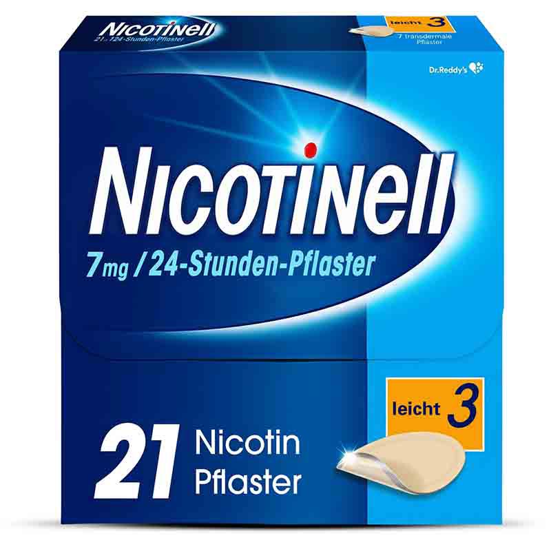 NICOTINELL 7 mg/24-Stunden-Pflaster leicht 21 St Pflaster transdermal
